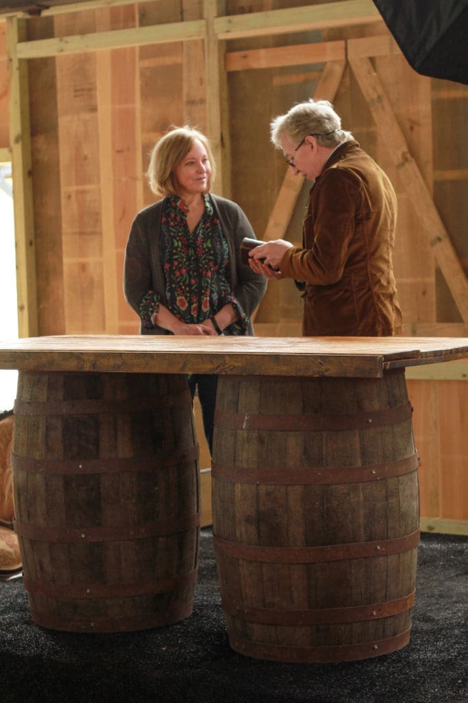 Gayle van Brummen receives an appraisal on her family's Dutch Bible, circa 1619. (Photo by Chris P. Bachman) 
