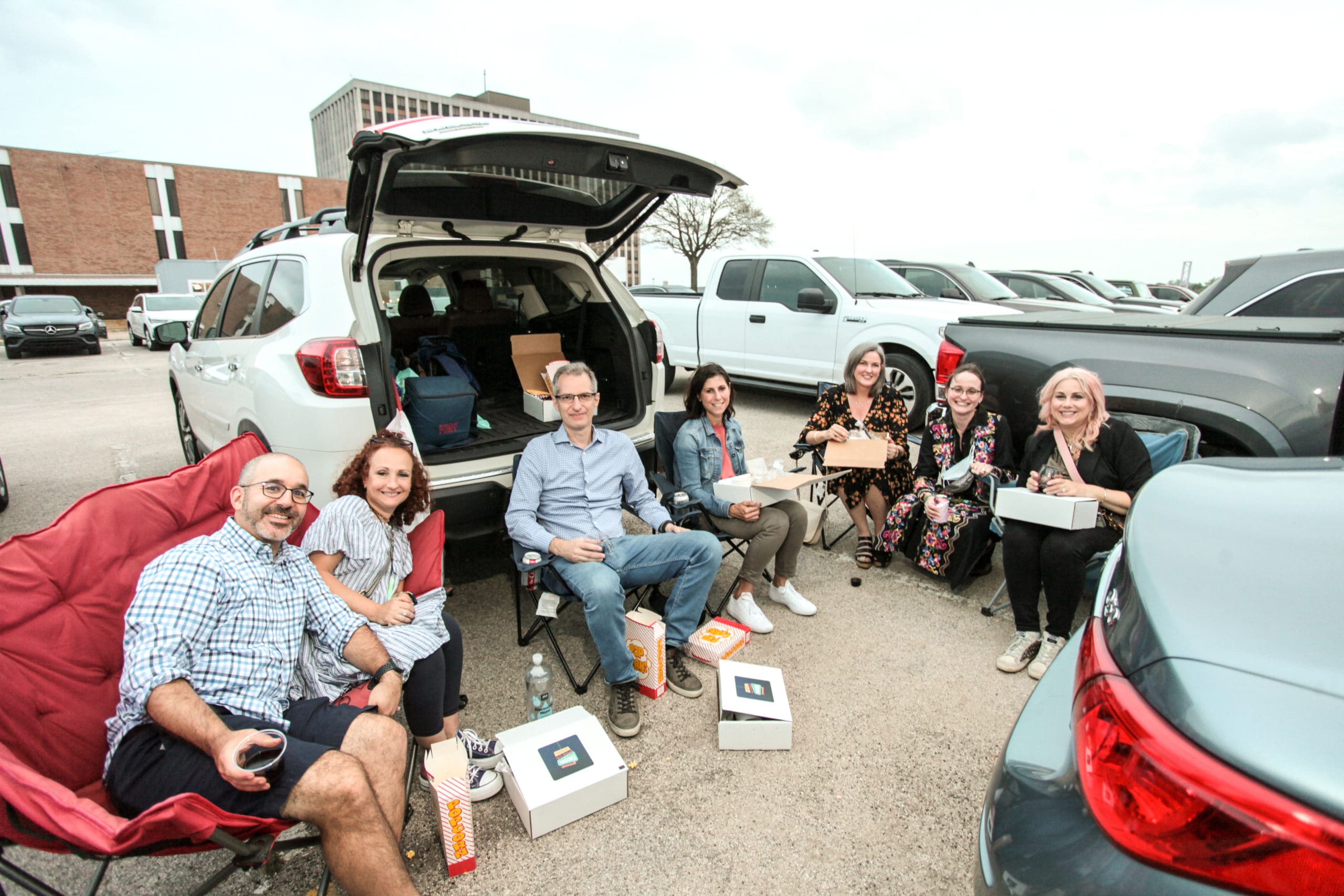 Guests tailgating (Photo by Katy Anderson )