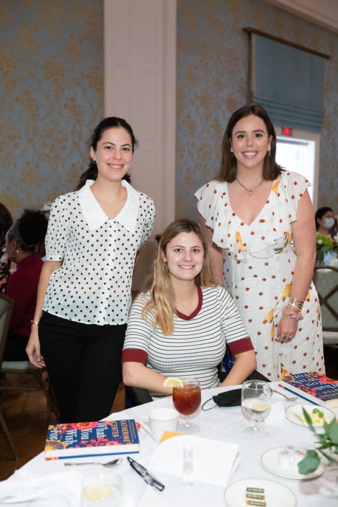 Maggie Lummis, Gillian Sarofim, Louisa Lummis at the Houston Hospice Butterfly Luncheon (Photo by Daniel Ortiz)