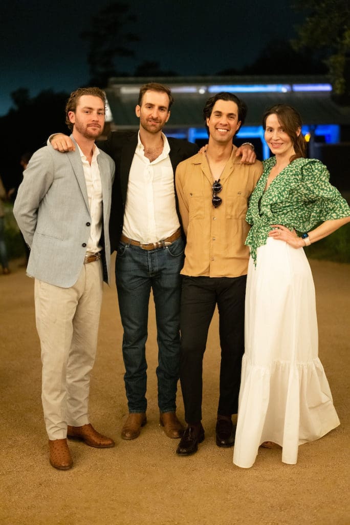 Robert Erni, Michael Bassila, Josh Ibarra, Deja Land at the Urban Wild Glow in the Glades fundraiser (Photo by Daniel Ortiz)