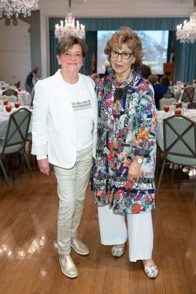 Sally Lukats, Joyce Salhoot at the Houston Hospice Butterfly Luncheon (Photo by Daniel Ortiz)