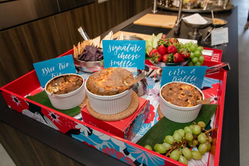 Fab Fête by Elizabeth Swift Copeland provided soufflé centerpieces for the Texas Design Week event at COOKCHILL. (Photo by Johnny Than)