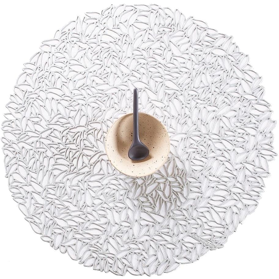 Chilewich Petal Round Placemat Glacier.