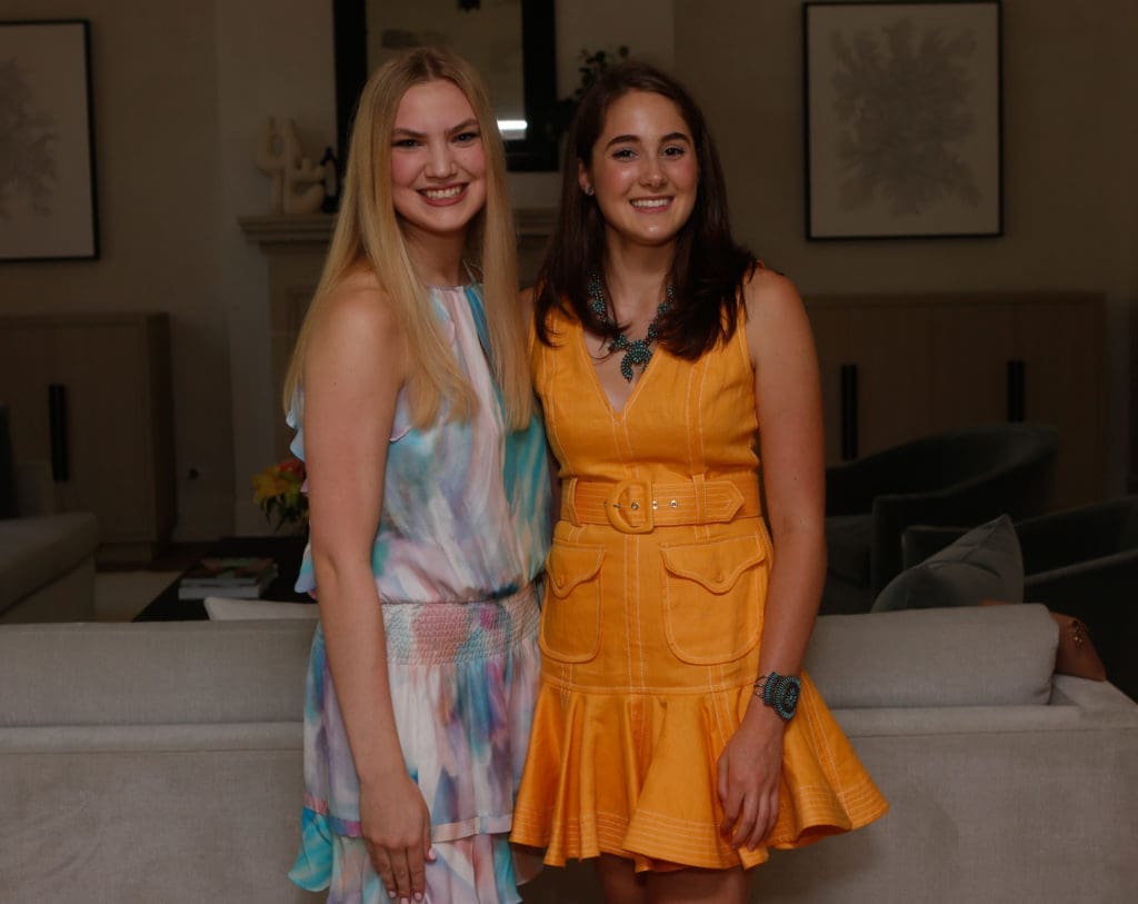Stratford senior Caroline Ashley and Kinkaid senior Bradyn Robertson. (Photo by Liz Junell)
