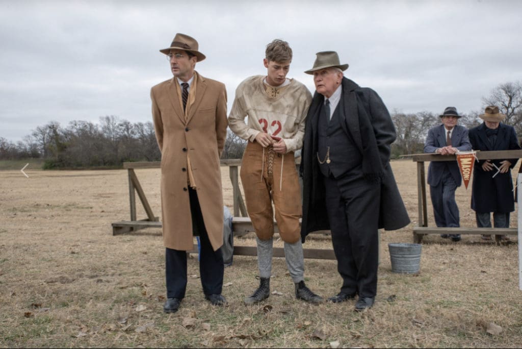 On the set of 12 Mighty Orphans - book written by sports writer Jim Dent. (Photo courtesy of Sony Classics)