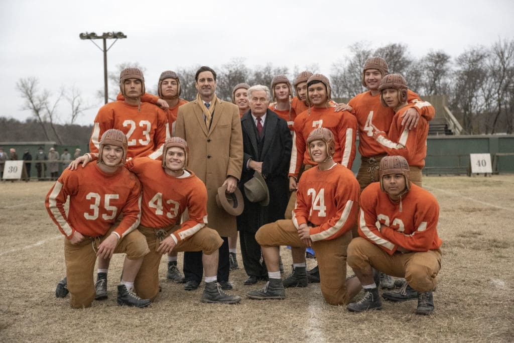 Luke Wilson and Martin Sheen star in 12 Mighty Orphans. Photo courtesy of Sony Classics.