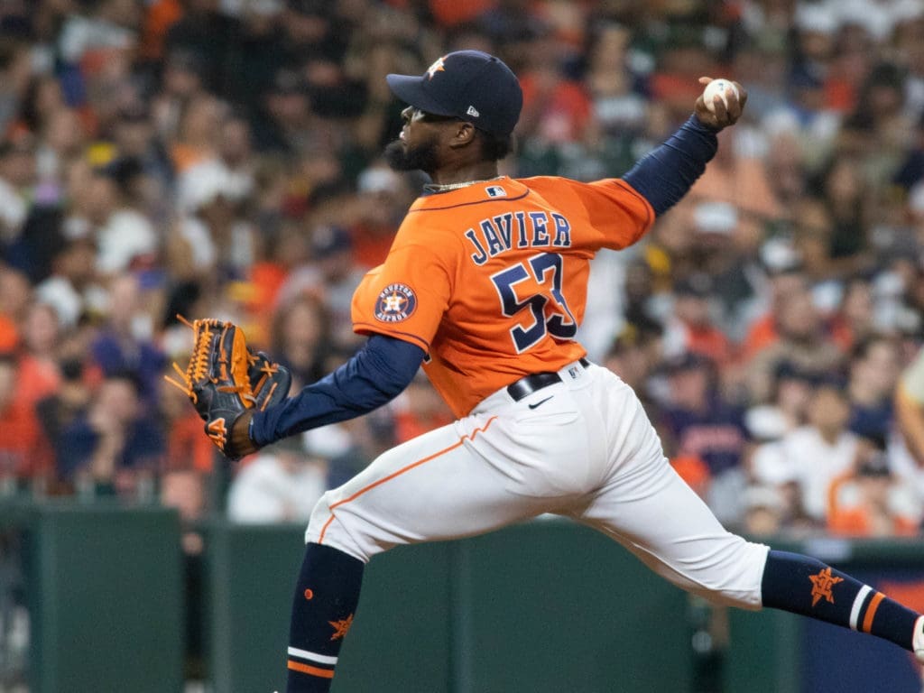 Cristian Javier brings elite strikeout stuff for the Astros. (Photo by F. Carter Smith)
