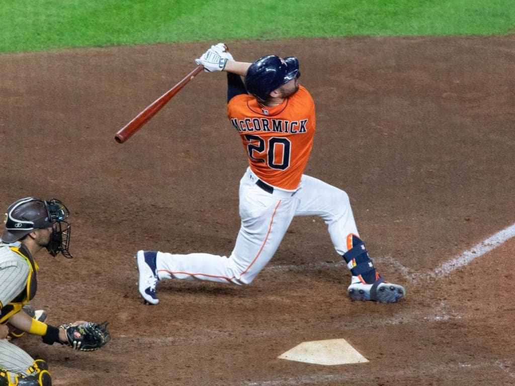 Chas McCormick can be a valuable reserve bat/sometime starter for the Astros. (Photo by F. Carter Smith)
