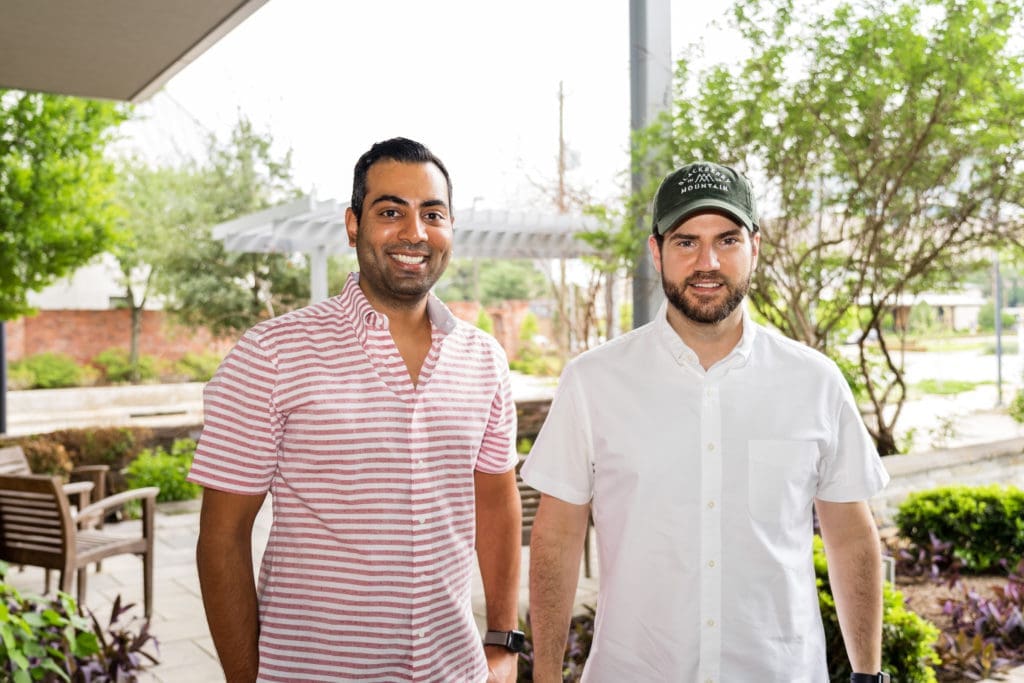 Chirag Pate, Justin Ely at the Women of Wardrobe Spring Fling (Photo by Nikki Rosenberg)