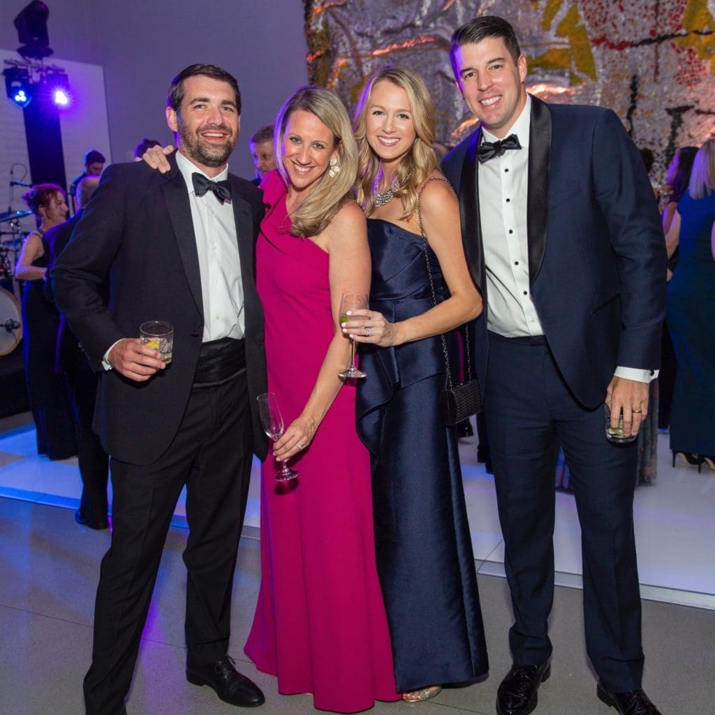 David & Ashley Gerdy, Claire & Kyle Walstad join the MFAH Grand Gala Ball (Photo by Jenny Antill)