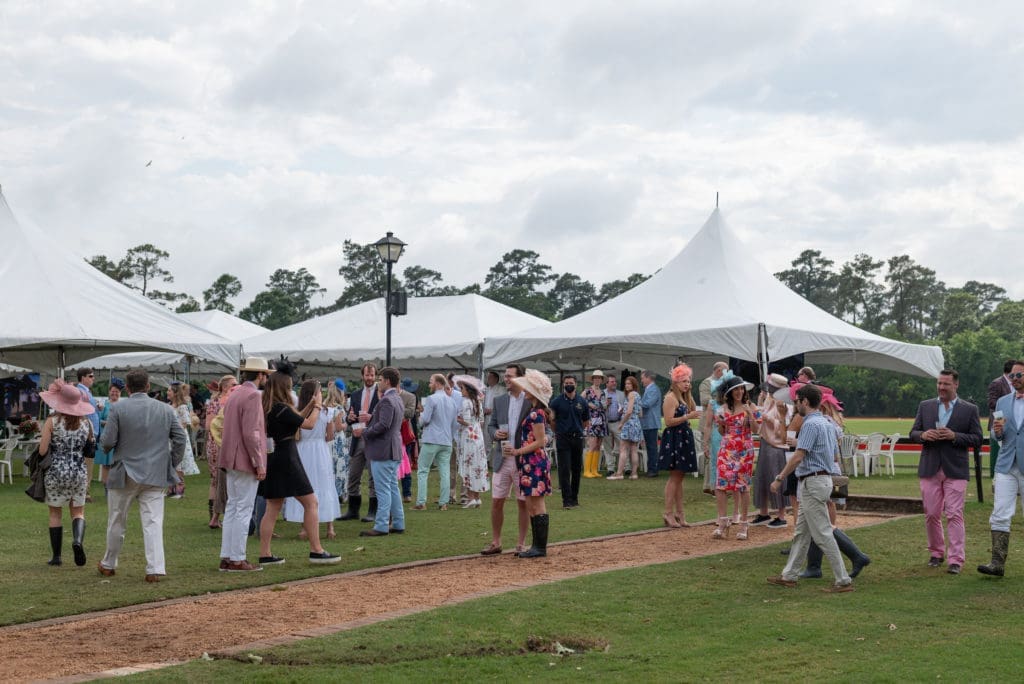 The social scene at the Houston Polo Club. (Photo by Daniel Ortiz)
