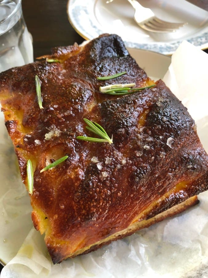 The focaccia at Ronan is a great piece of bread.
