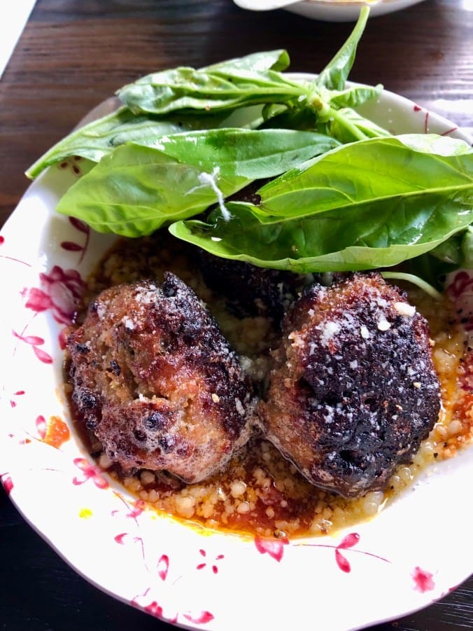 The meatballs: pork done perfectly.