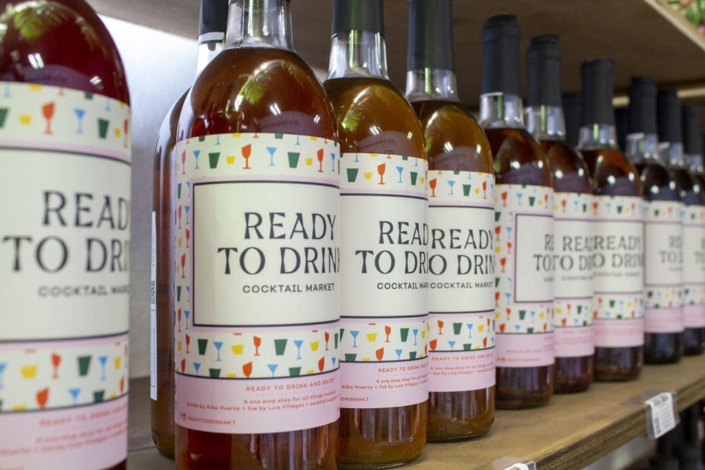 Julep's pop-up Ready to Go offers 100 bottled cocktails to go, each with a shelf life of three weeks.