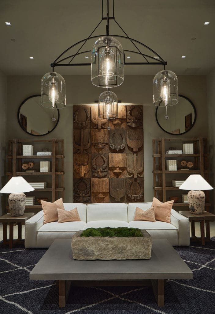 The Indian Naga door Panel Collection on display in RH Dallas Gallery (Photo by R2ro Photography)