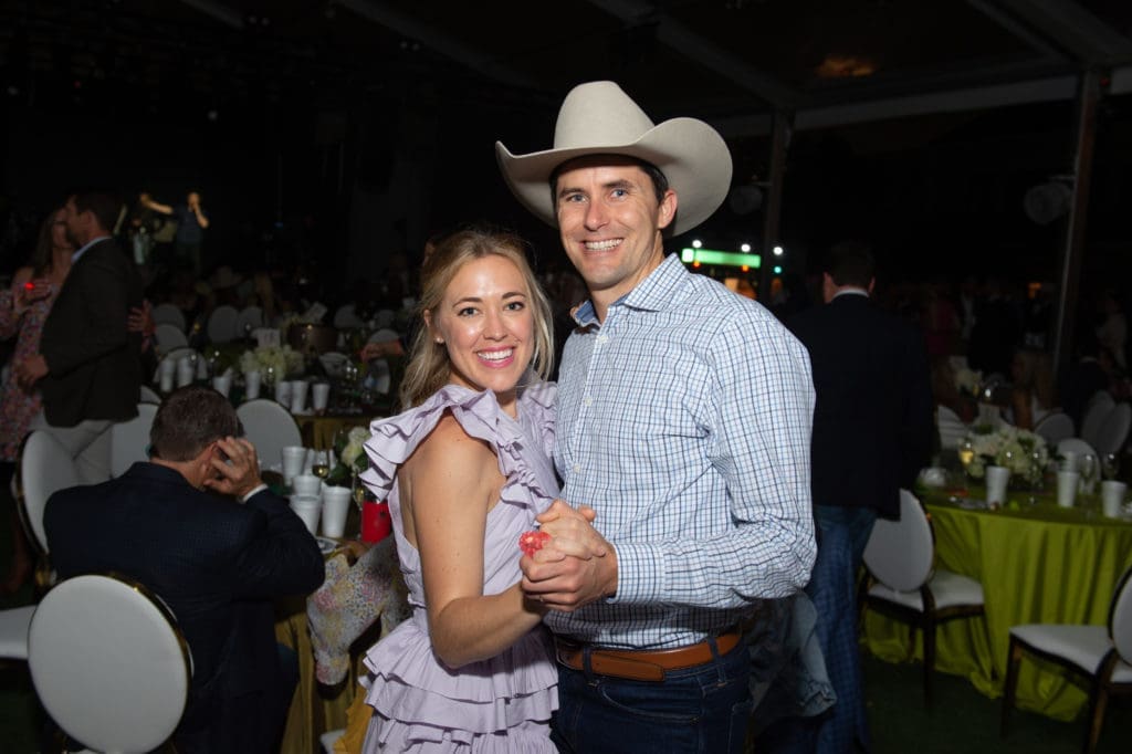 Guests on the dance floor dancing to tunes by country music artist, Clint Black. (Photo by Wilson Parish)