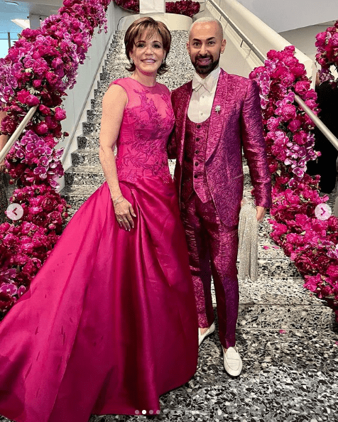 Hallie Vanderhider, Fady Armanious at the 2021 Museum of Fine Arts, Houston Grand Gala Ball (Instagram photo)