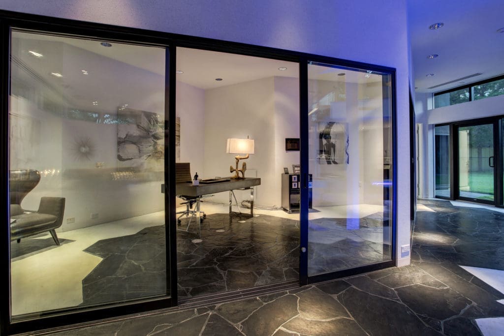 A study in the Darth Vader house that has the world talking. (Photo courtesy of Martha Turner Sotheby's International Realty)