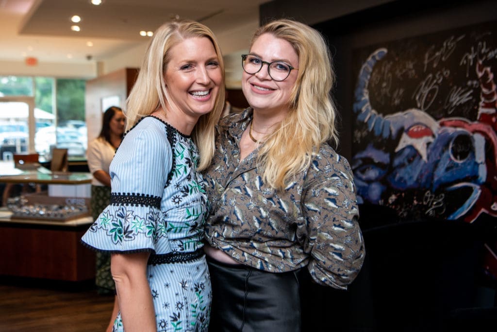 Laura Hatfield, Shaina Park at the Lone Survivor Foundation and Seiko event at IW Marks Jewelers (Photo by Michelle Watson CatchlightGroup.com)