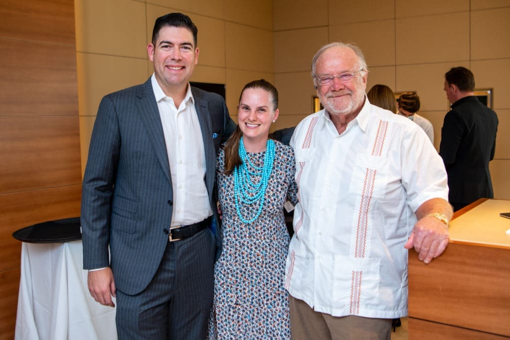 Chad Spencer, Eva Wilke, Charlie Hartland at the Lone Survivor Foundation and Seiko event at IW Marks Jewelers (Photo by Michelle Watson CatchlightGroup.com)