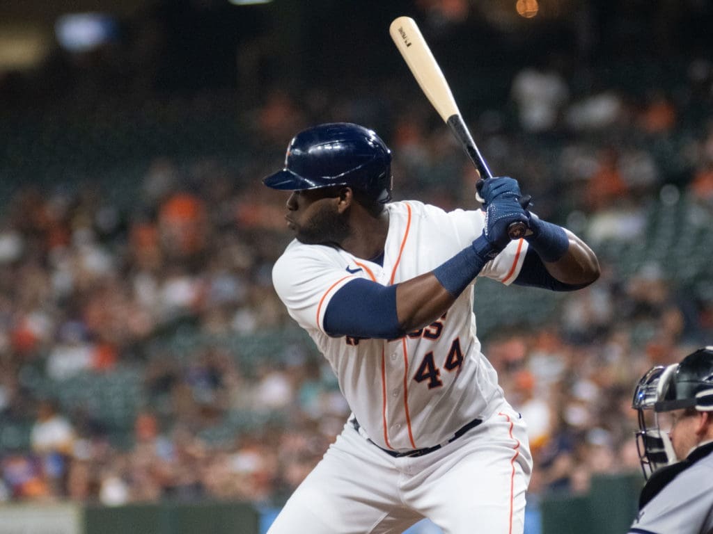 Yordan Alvarez can hit home runs in bunches. (Photo by F. Carter Smith)