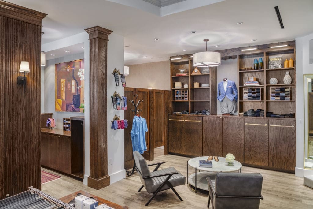 Bill Walker Clothiers' new shop in Post Oak Plaza
 