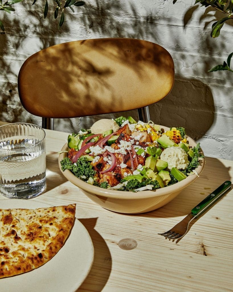 The Harissa Avocado bowl at CAVA.