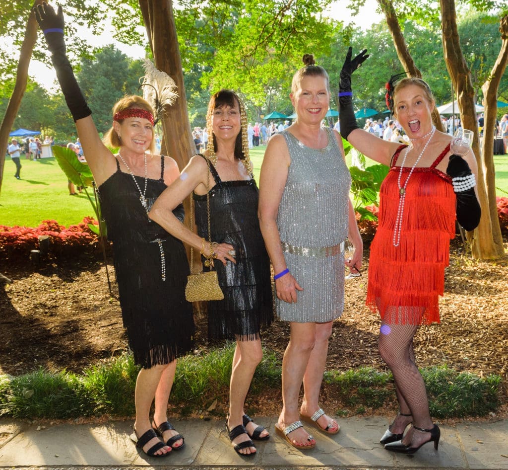 Connie Ball, Carrie Dubberley, Linda Williamson, Terrie Riggs (Photo by Dallas Arboretum/Steve Foxall)