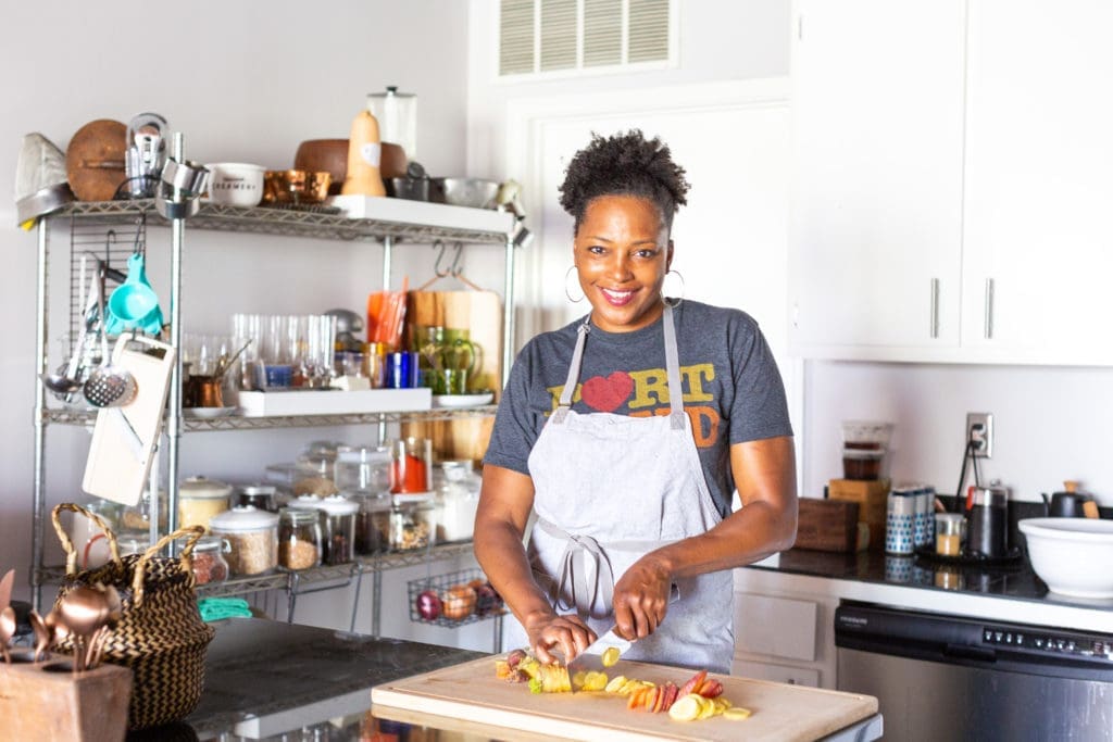 Chef Dawn Burrell leads the team of 'Top Chef' contestants for a spectacular five-course immersive dinner dubbed 'Jubilee: A Celebration of Juneteenth.' (Photo by Jenn Duncan)