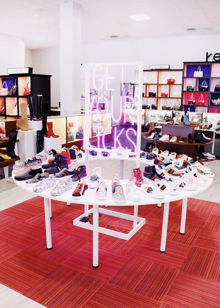 Keeks is a “brick and click” model where one can shop online, or in person at the store. 