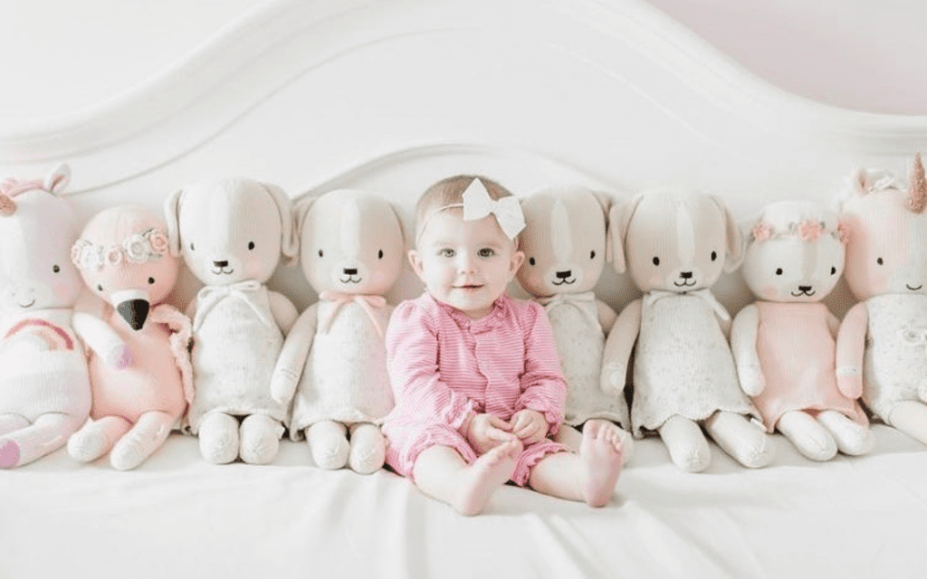 Bering's selection of baby items includes plush, keepsakes, pajamas and blankets.