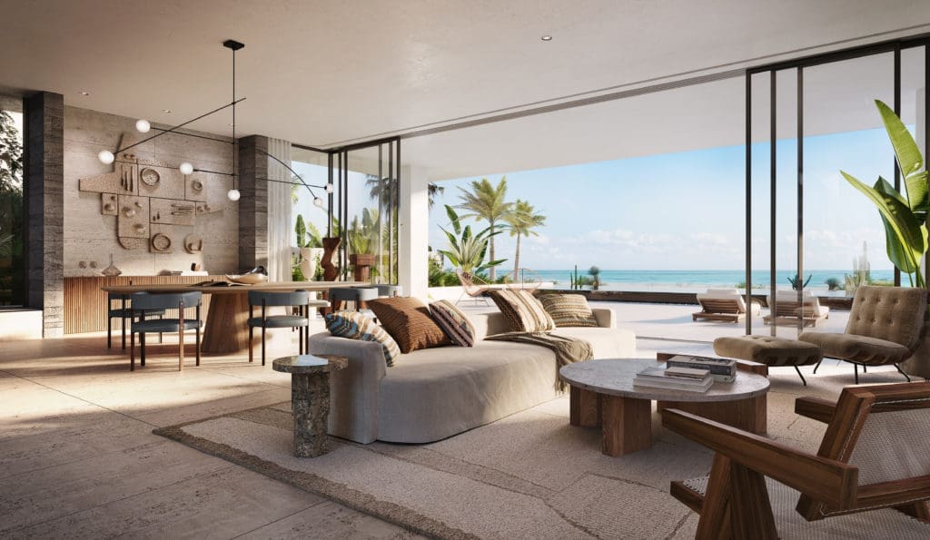 The homes at Costa Palmas feature the best of indoor and outdoor living for an ideal beachside vacation.