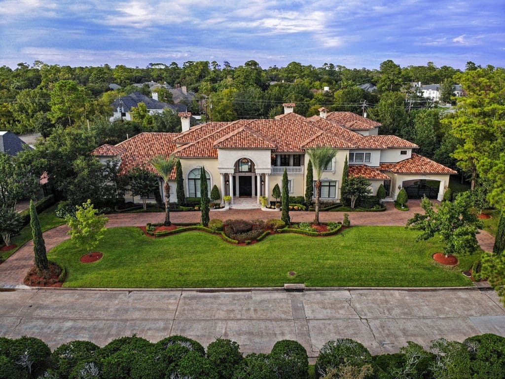 This luxurious Tuscan Mediterranean Villa nestled in the exclusive community of Memorial Villages was sold by Bohnisch in 2020. (Photo by TK Images)