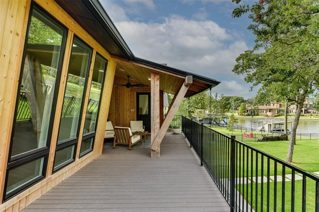 Lakeside views from the deck. 