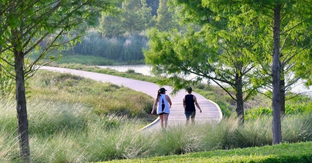 Get on the Greenway and head to City Place. (Photo by City Place Plaza)