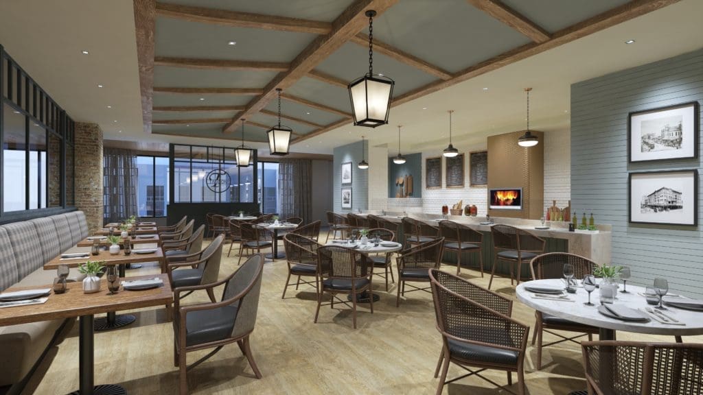 Watermark at Houston Heights is about chef driven meals.