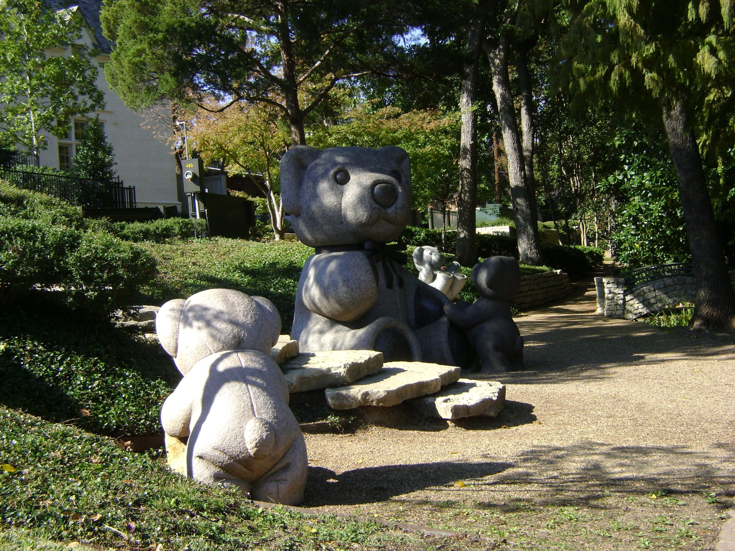 Lakeside Park teddy bears Dallas parks