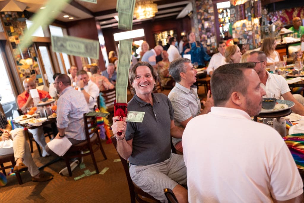 Gary Hammett at the Mint Julep fundraiser for Legacy Community Health (Photo by Daniel Ortiz)