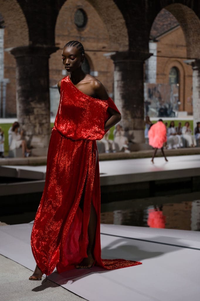 Valentino Haute Couture Fall 2021 presented during the Venice Biennale (Photo courtesy of Valentino)