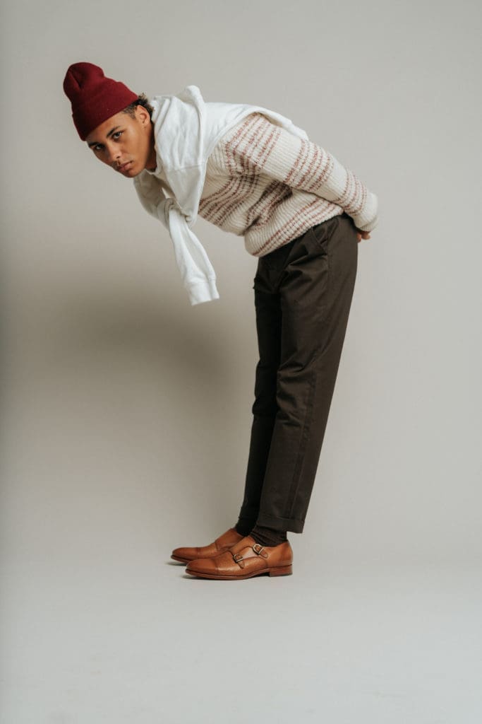 The Lucca Monk Shoe in honey floral