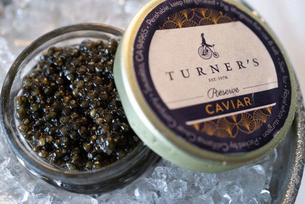 Turner's debuts its custom caviar on Sunday in honor of National Caviar Day with a special six-course dinner. (Photo by Daniel Ortiz)