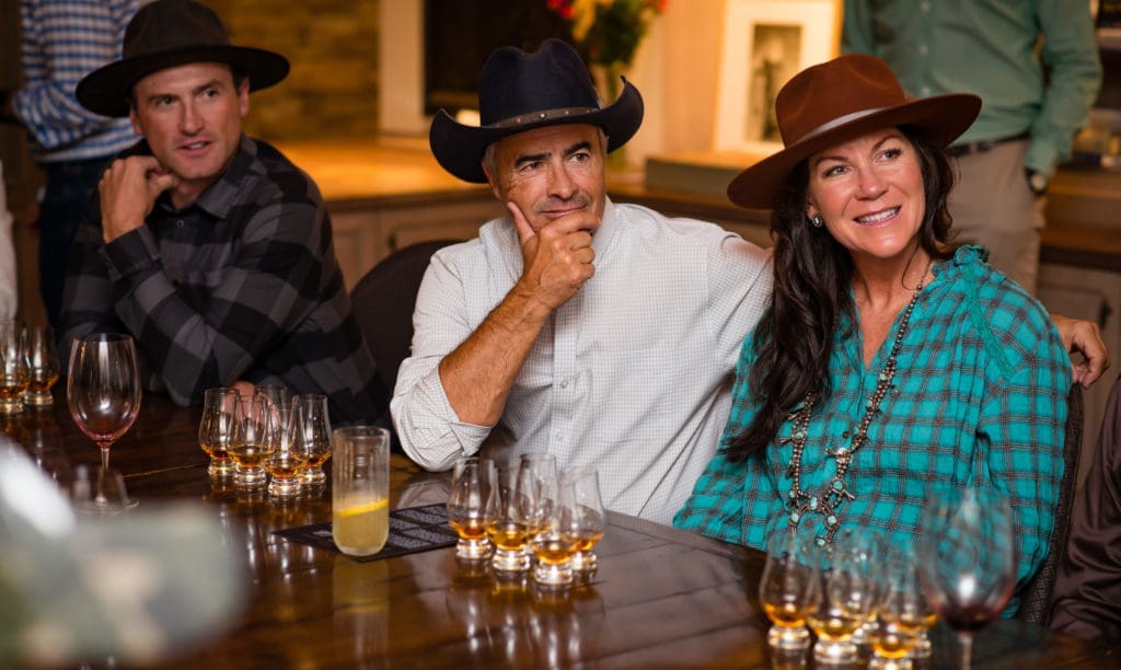 Guests at the Exclusive Resorts event at the Aspen home of Glenn Bucksbaum (Photo by Ross Daniels Photography) (Photo by Ross Daniels Photography)