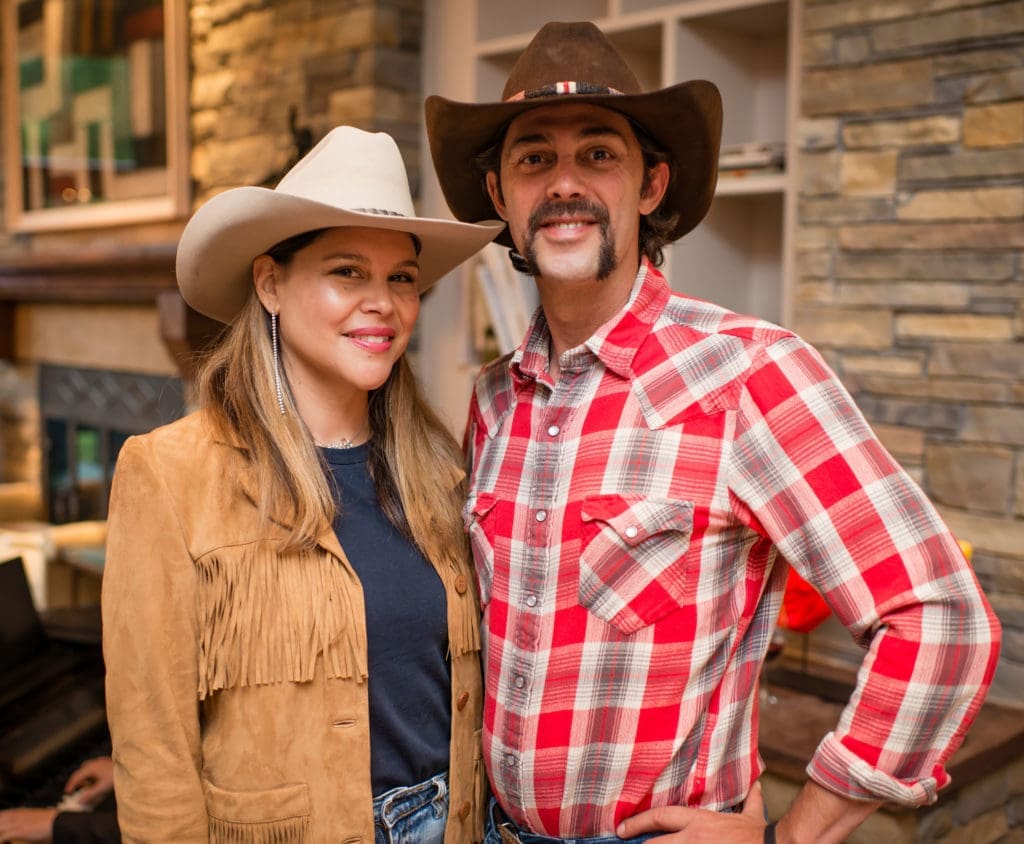 Estela & David Cockrell at the Exclusive Resorts event at the Aspen home of Glenn Bucksbaum (Photo by Ross Daniels Photography)