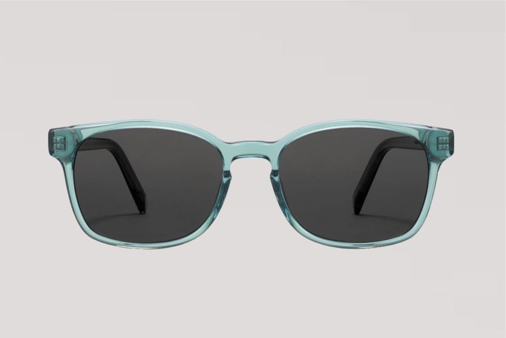 Warby Parker's Hemmings sunglasses in viridian, starting at $95, available at the Warby Parker boutique and online at warbyparker.com