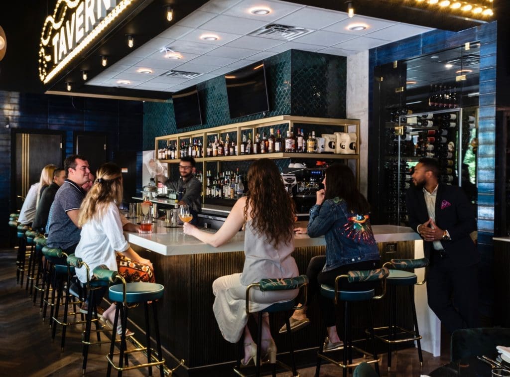 Georgia James Tavern at the base of Market Square Tower is already packing in diners. (Photo by Claudia Casbarian)