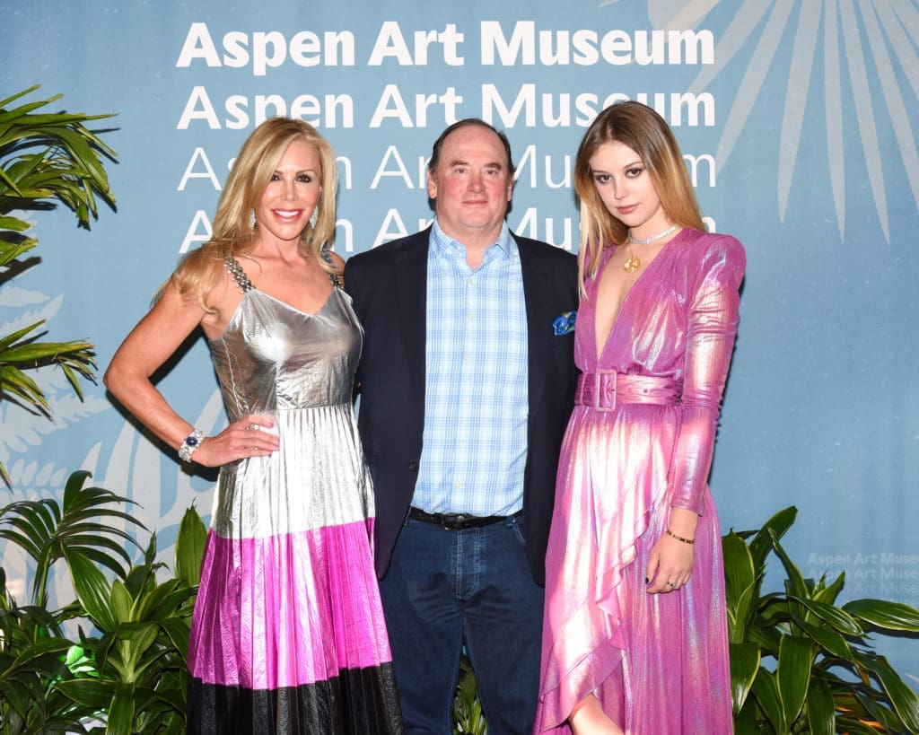 Amy Phelan, John Phelan, Mackenzie Phelan at ArtCrush 2021 (Photo by OwenKolasinski/BFA.com, courtesy of Aspen Art Museum)
