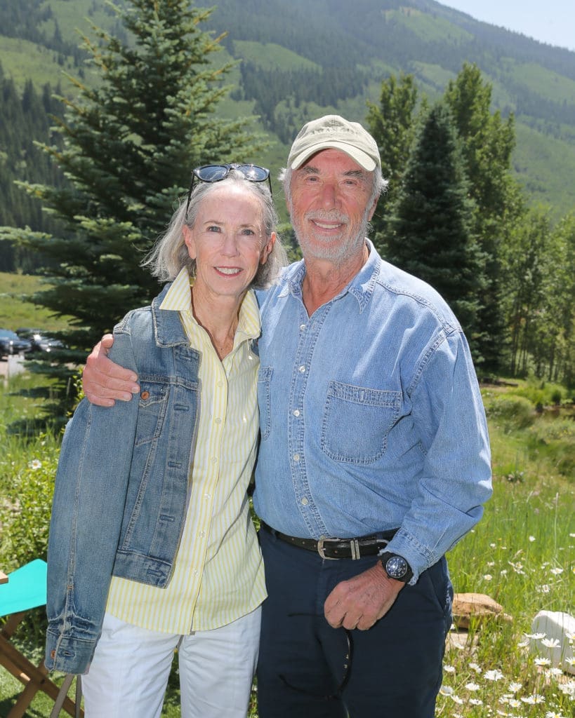 Eleanore De Sole & Domenico De Sole at Prada Outdoor Aspen x Pine Creek Cookhouse (photo courtesy of BFA/Matteo Prandoni)