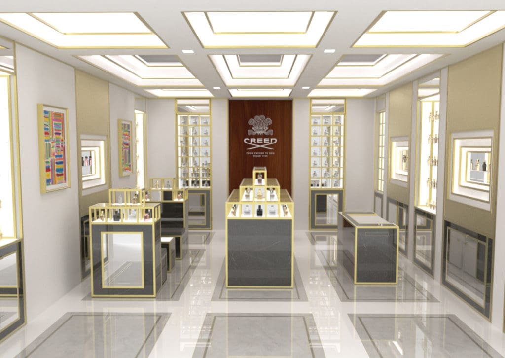 The Creed Boutique opens in the Galleria on August 30, making it the sixth such boutique in the United States.