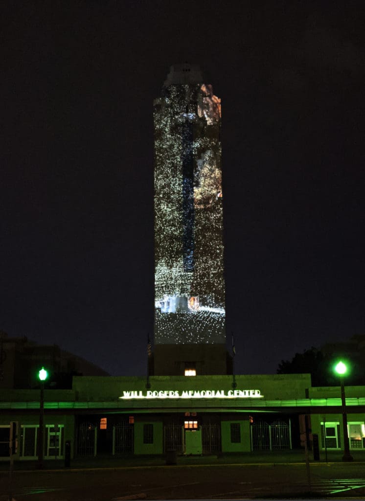 Pioneer Tower will becocme the canvas for artist Refik Anadol's Pioneer Tower Dreams on August 20 & 21.