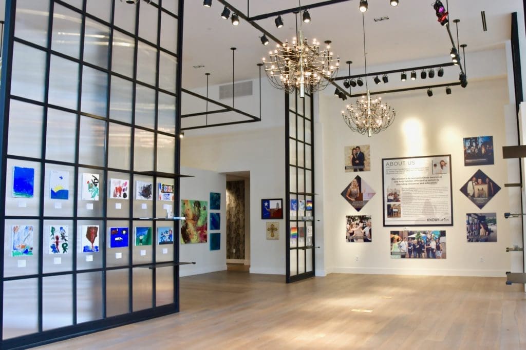 The KNOWAutism gallery in River Oaks District (Photo by Alex Montoya) 